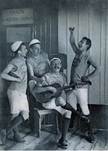 1894 veslači Fiumani Attilio Prodan, Ugo Venitti, Luigi Battaglierini, Ettore Desoovich