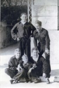 1939 Eneo veslači u Mandraču na Mlaki Bruno Materljan, Egidio Lenac(poginuo u NOB), Gino Marsanich, Olivio Materljan