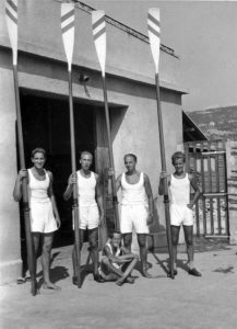 1942 Veslači četverca s kormilarom sastava Hreljanović, Margan, Traub, Kolombo kormilar nepoznat, Fotoarhiva Hreljanović